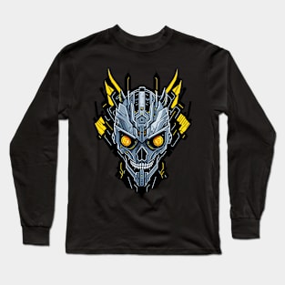 Mecha Skull S03 D34 Long Sleeve T-Shirt